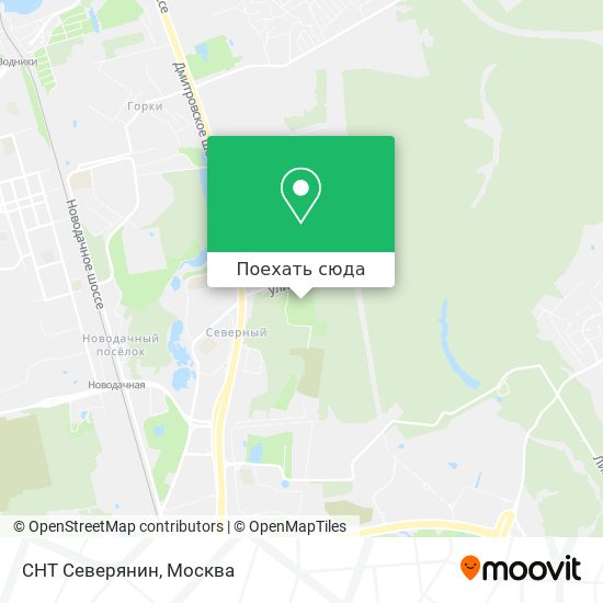 Карта СНТ Северянин