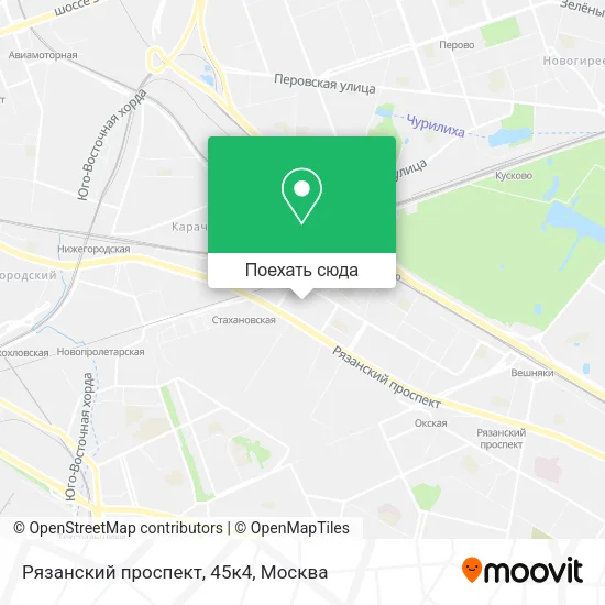Карта Рязанский проспект, 45к4