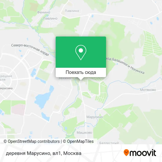 Карта деревня Марусино, вл1