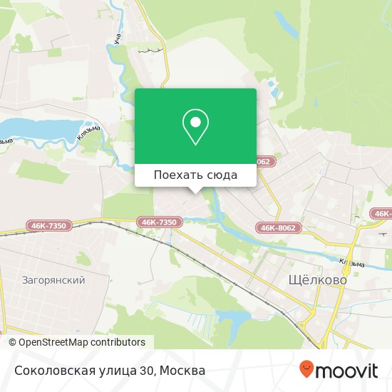 Карта Соколовская улица 30