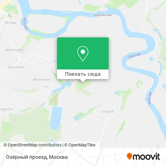 Карта Озёрный проезд