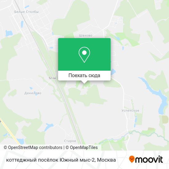 Карта коттеджный посёлок Южный мыс-2