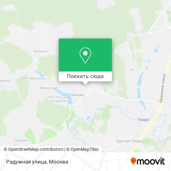 Карта Радужная улица
