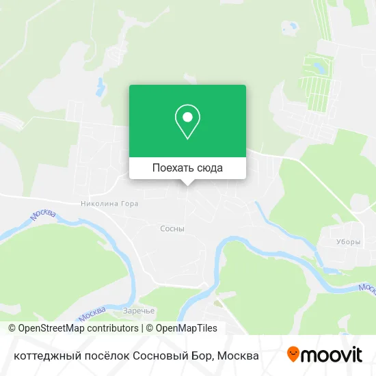 Карта коттеджный посёлок Сосновый Бор