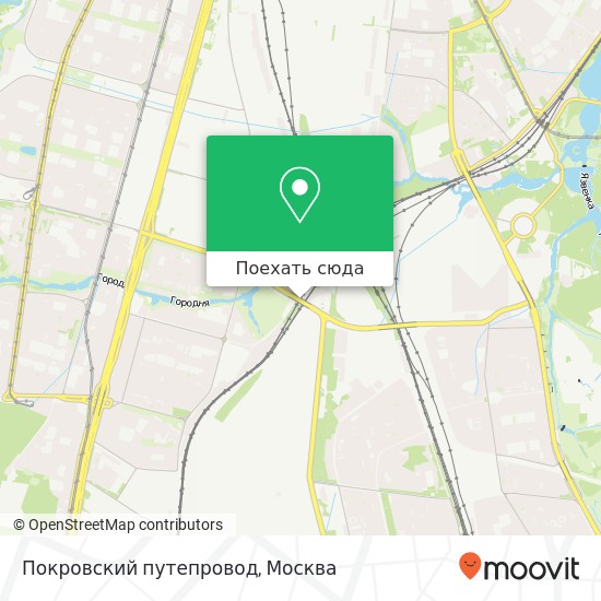 Карта Покровский путепровод