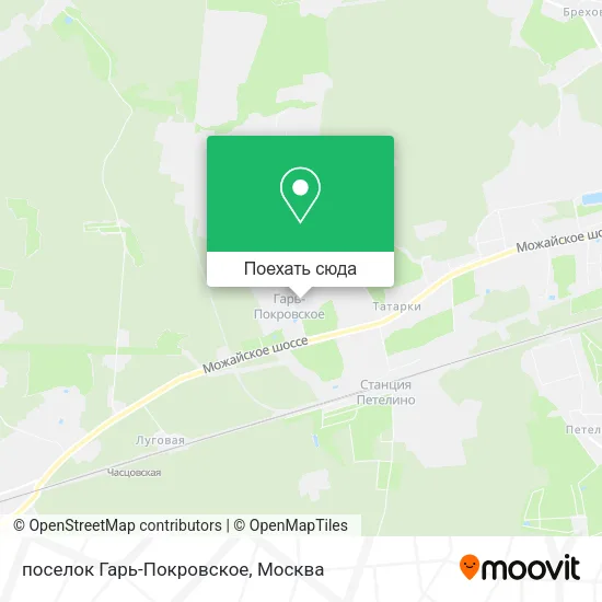 Карта поселок Гарь-Покровское