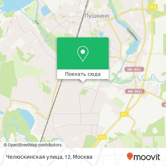 Карта Челюскинская улица, 12