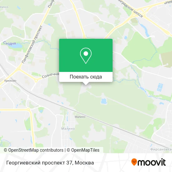 Карта Георгиевский проспект 37