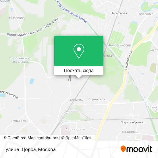Карта улица Щорса