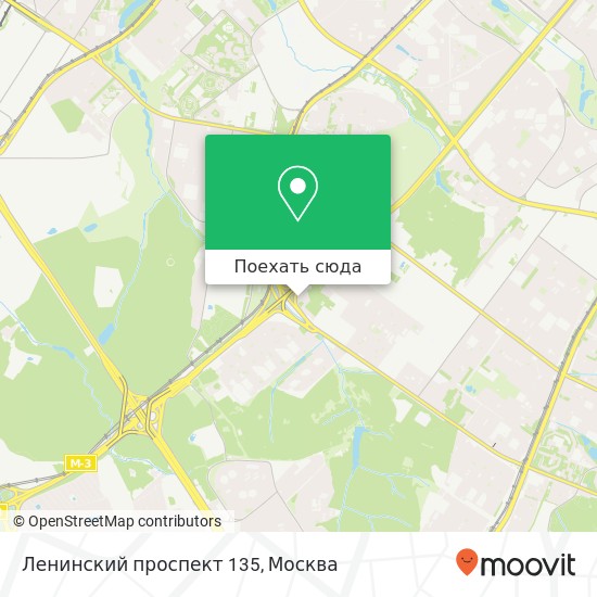 Карта Ленинский проспект 135