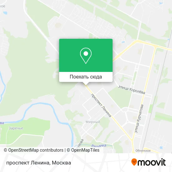 Карта проспект Ленина