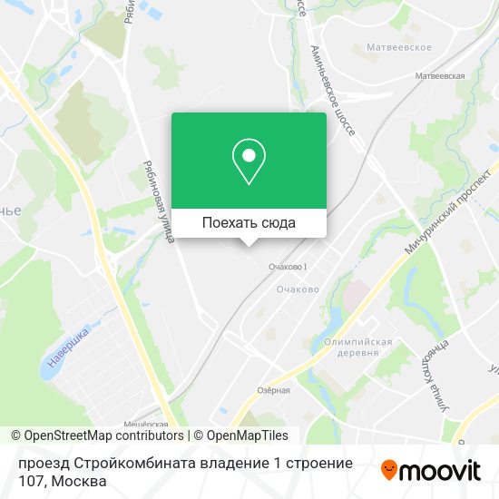 Карта проезд Стройкомбината владение 1 строение 107