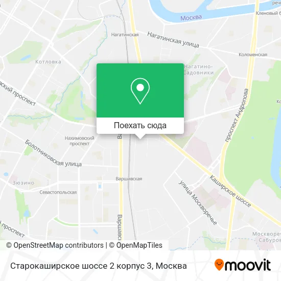 Карта Старокаширское шоссе 2 корпус 3