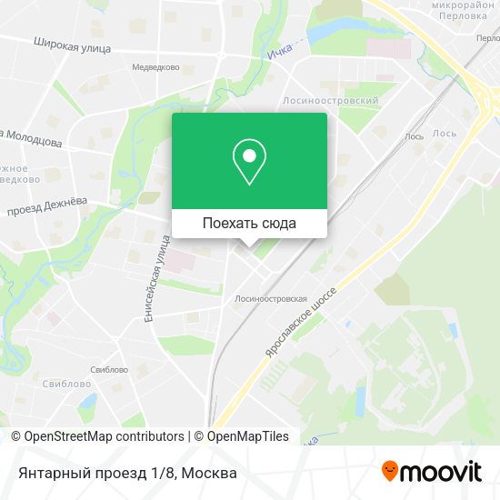 Карта Янтарный проезд 1/8