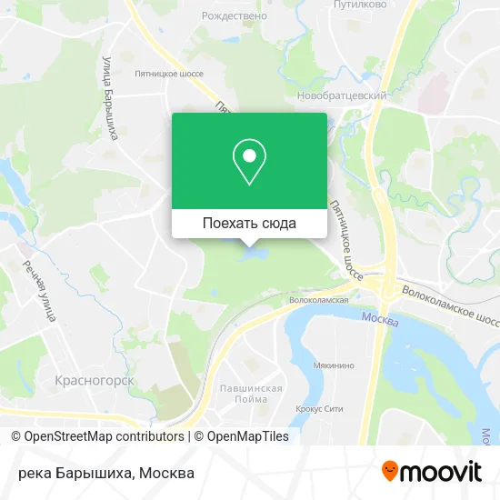 Карта река Барышиха