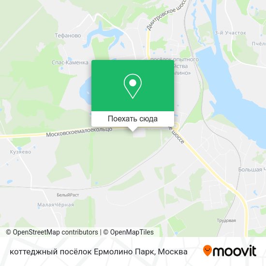 Карта коттеджный посёлок Ермолино Парк