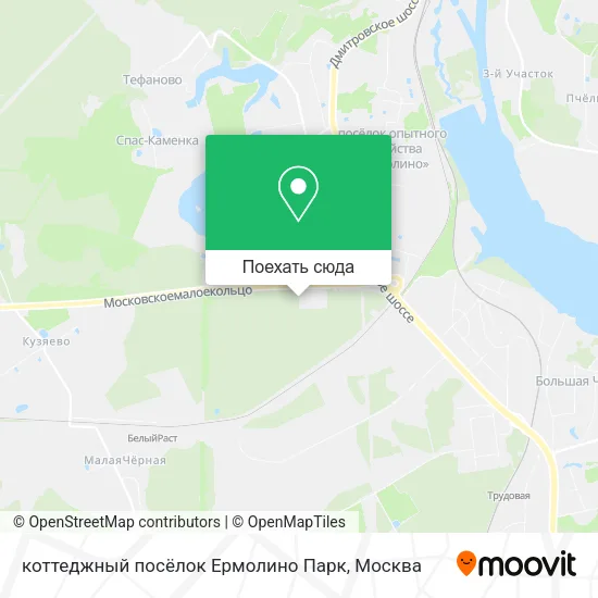 Карта коттеджный посёлок Ермолино Парк