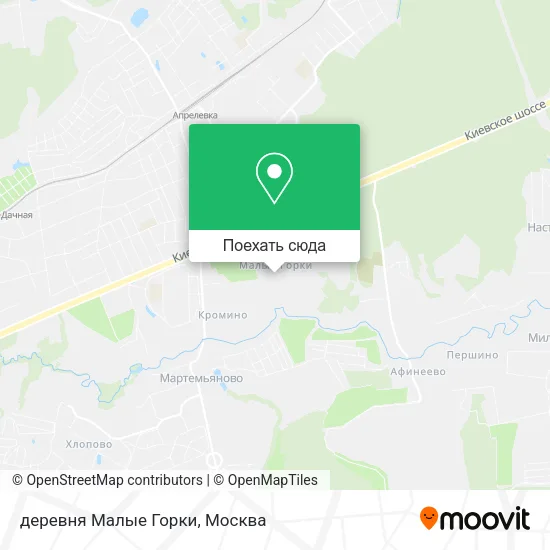 Карта деревня Малые Горки