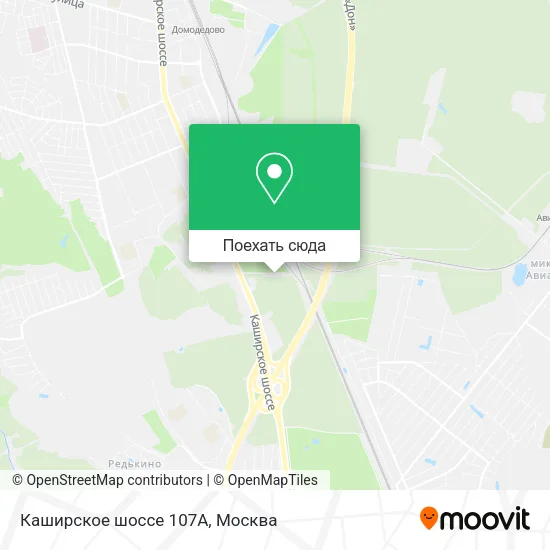 Карта Каширское шоссе 107А