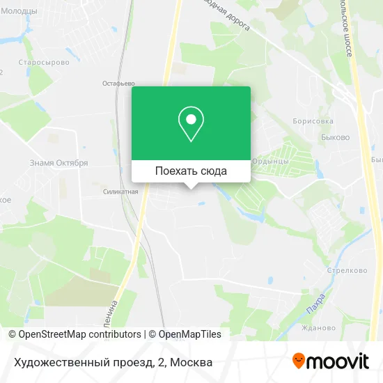 Карта Художественный проезд, 2