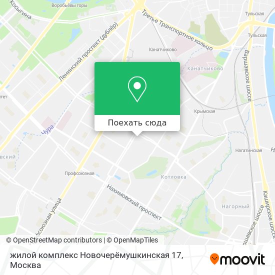 Карта жилой комплекс Новочерёмушкинская 17