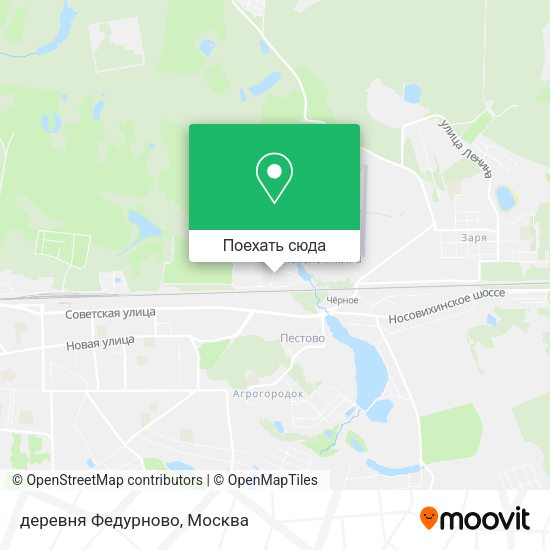 Карта деревня Федурново