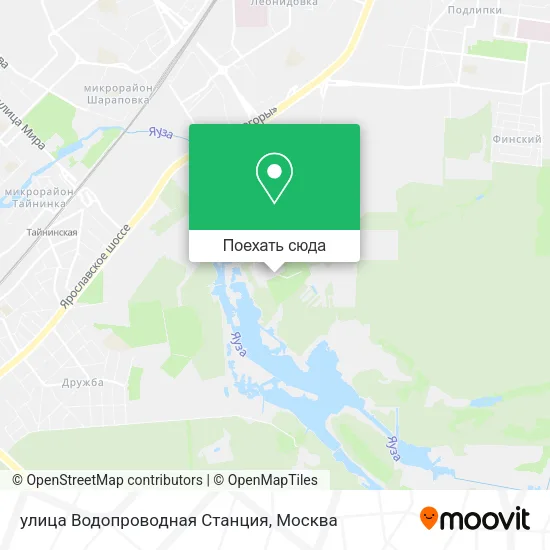 Карта улица Водопроводная Станция