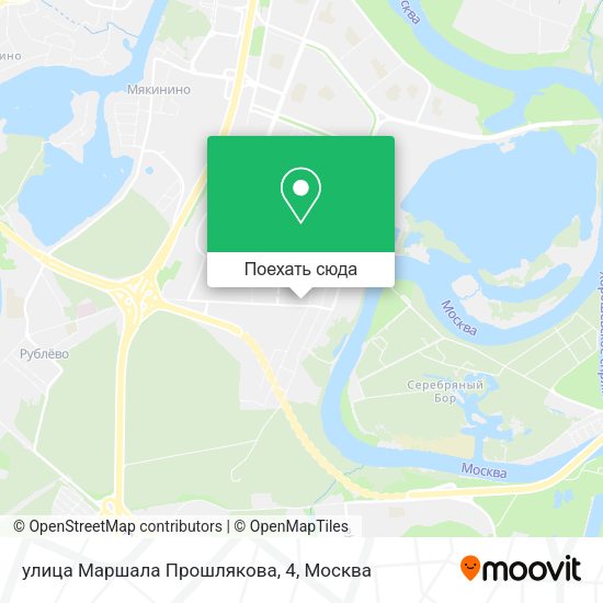 Карта улица Маршала Прошлякова, 4