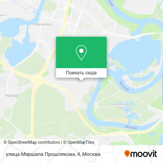 Карта улица Маршала Прошлякова, 4