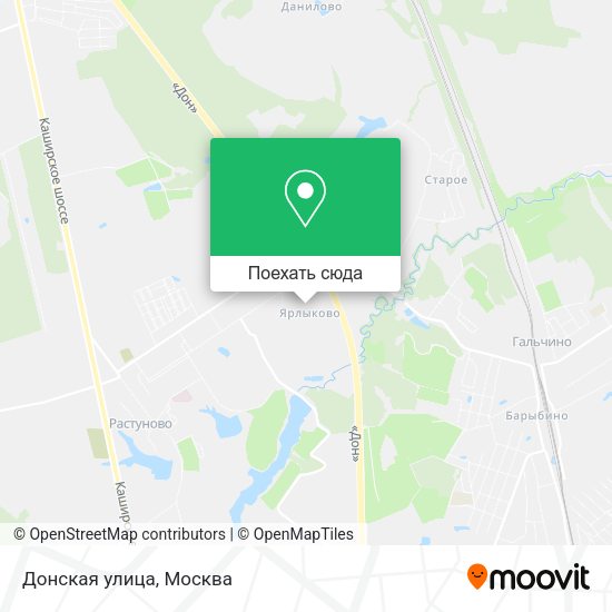 Карта Донская улица