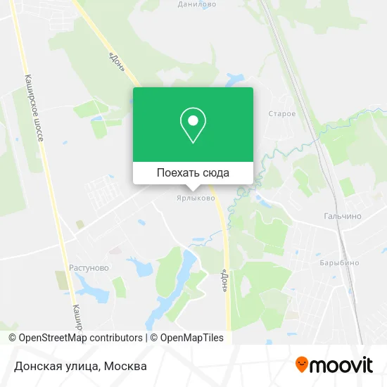 Карта Донская улица