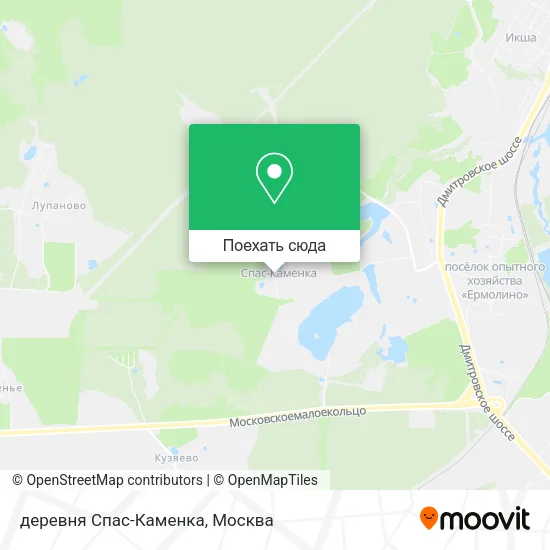 Карта деревня Спас-Каменка