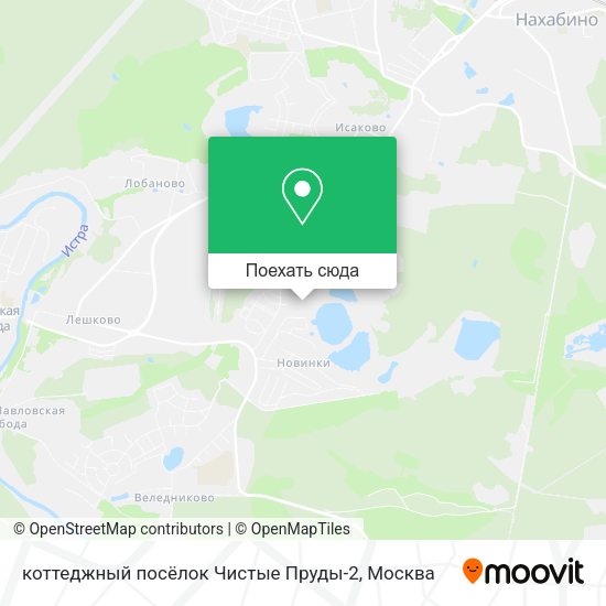 Карта коттеджный посёлок Чистые Пруды-2