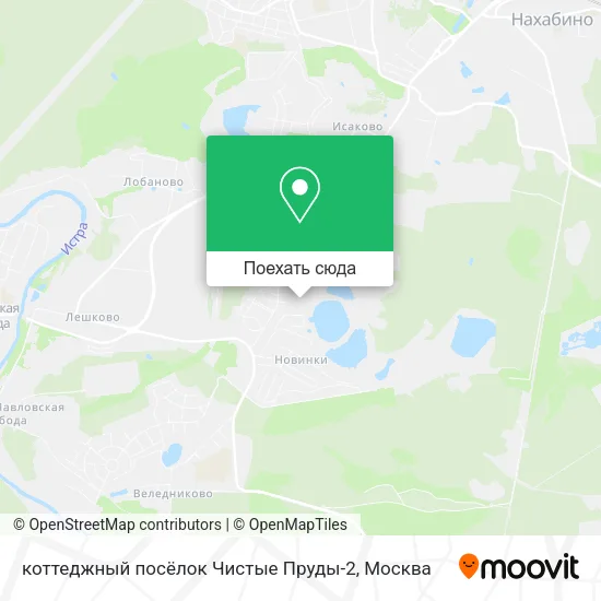 Карта коттеджный посёлок Чистые Пруды-2
