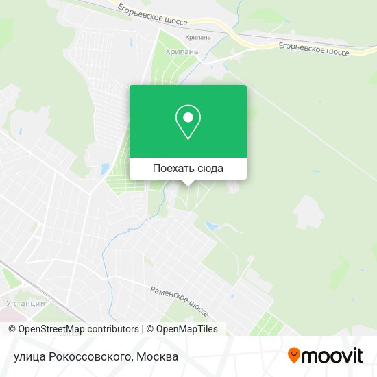 Карта улица Рокоссовского