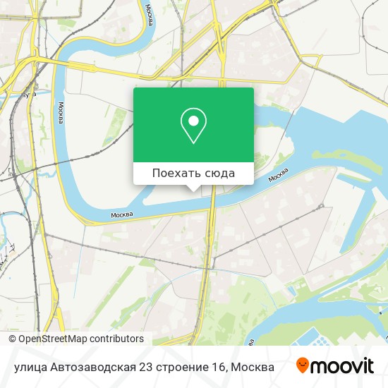 Карта улица Автозаводская 23 строение 16