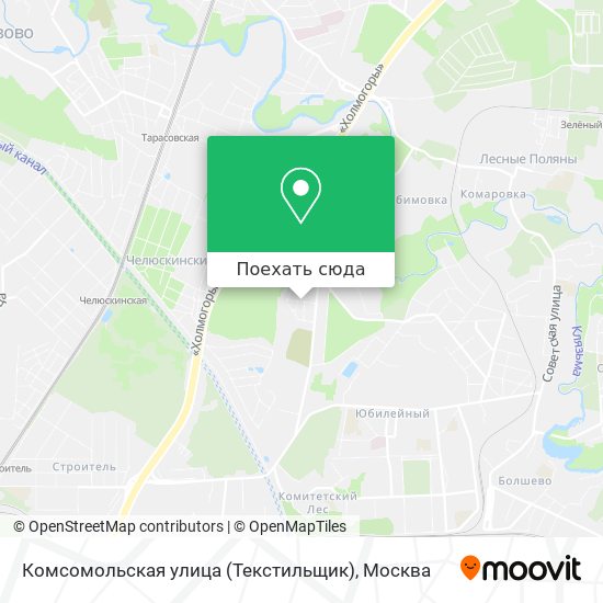 Карта Комсомольская улица (Текстильщик)