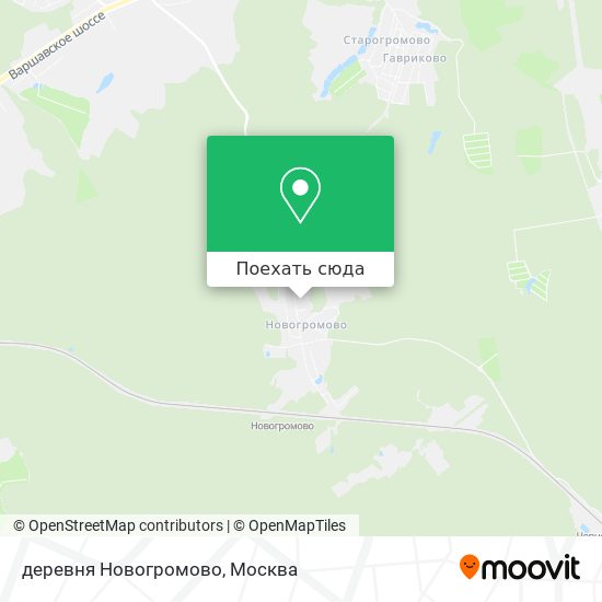 Карта деревня Новогромово