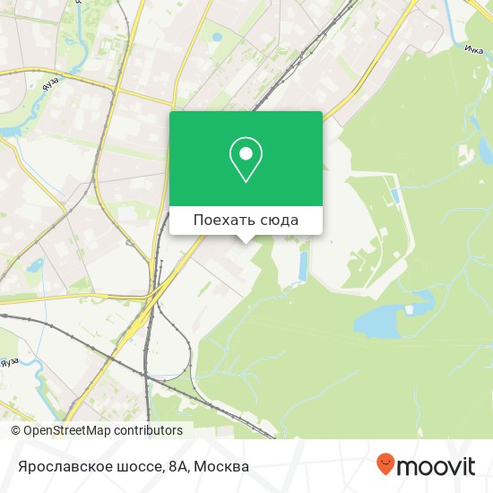 Карта Ярославское шоссе, 8А