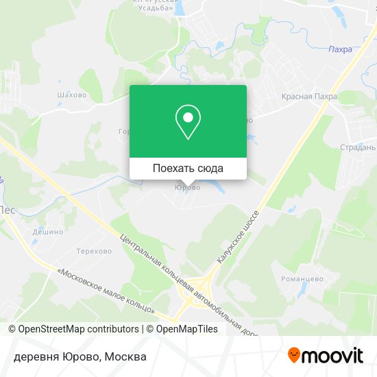 Карта деревня Юрово