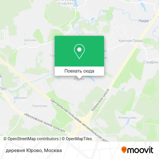 Карта деревня Юрово