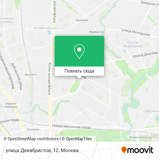 Карта улица Декабристов, 12