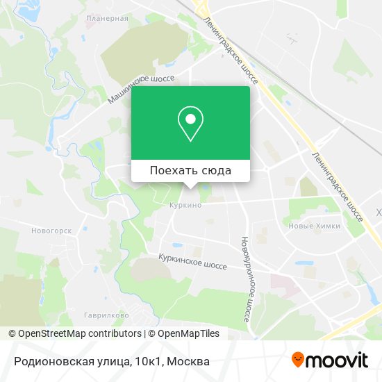 Карта Родионовская улица, 10к1