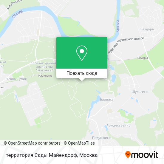 Карта территория Сады Майендорф