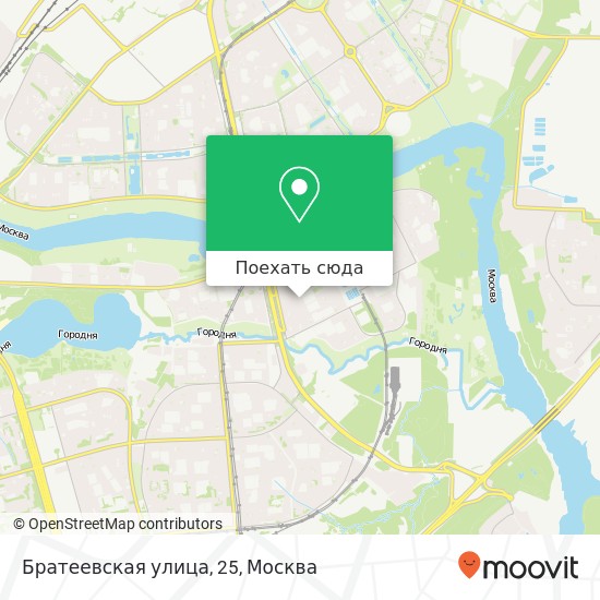 Карта Братеевская улица, 25