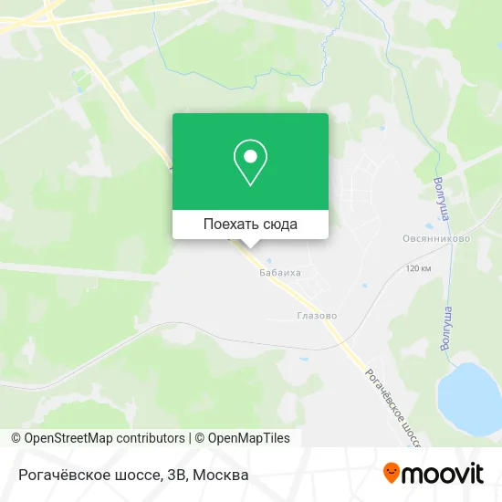 Карта Рогачёвское шоссе, 3В