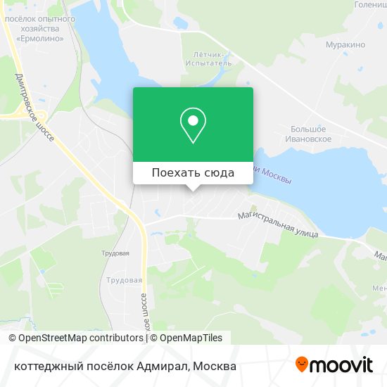 Карта коттеджный посёлок Адмирал