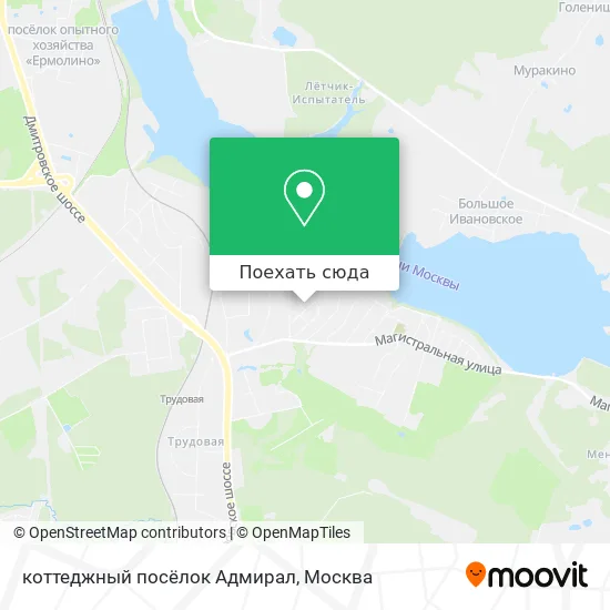 Карта коттеджный посёлок Адмирал