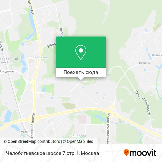 Карта Челобитьевское шоссе 7 стр 1