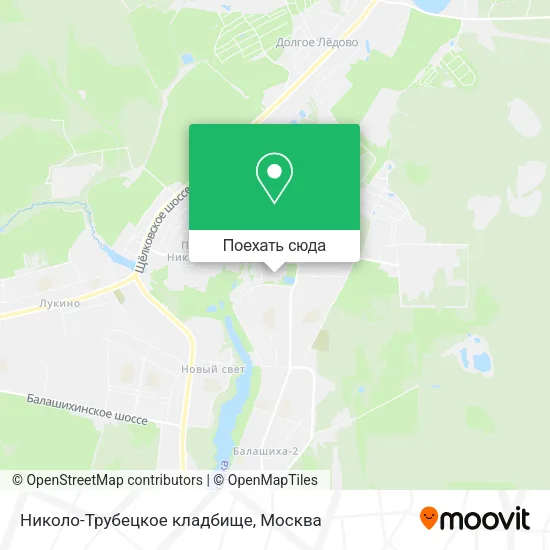 Карта Николо-Трубецкое кладбище